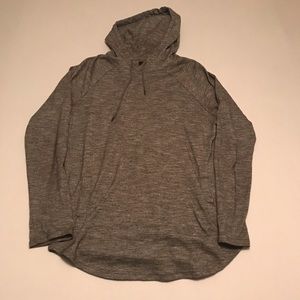 Pacsun Large Grey Patterned Scallop Fit Hoodie